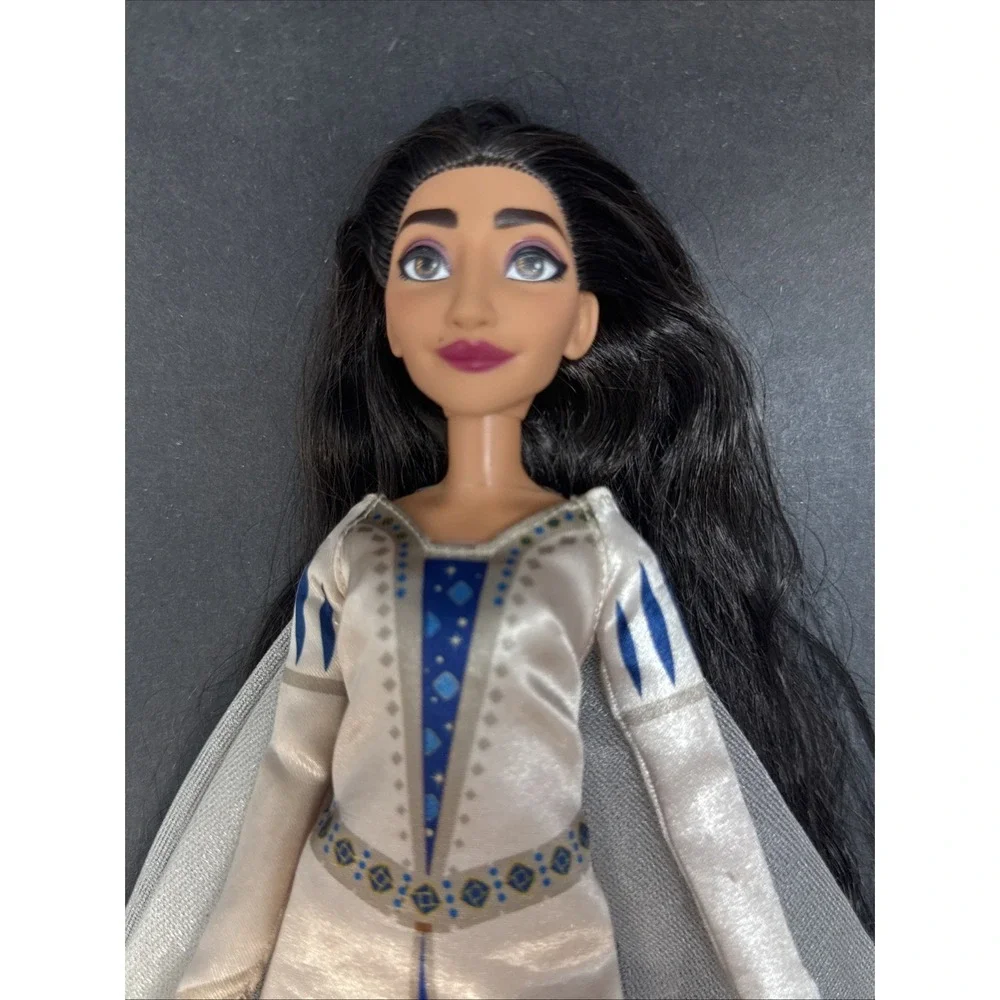 Disney Wish Dolls Asha Dahlia Queen Amaya Valentino Glow Star & Bag Lot Of 6